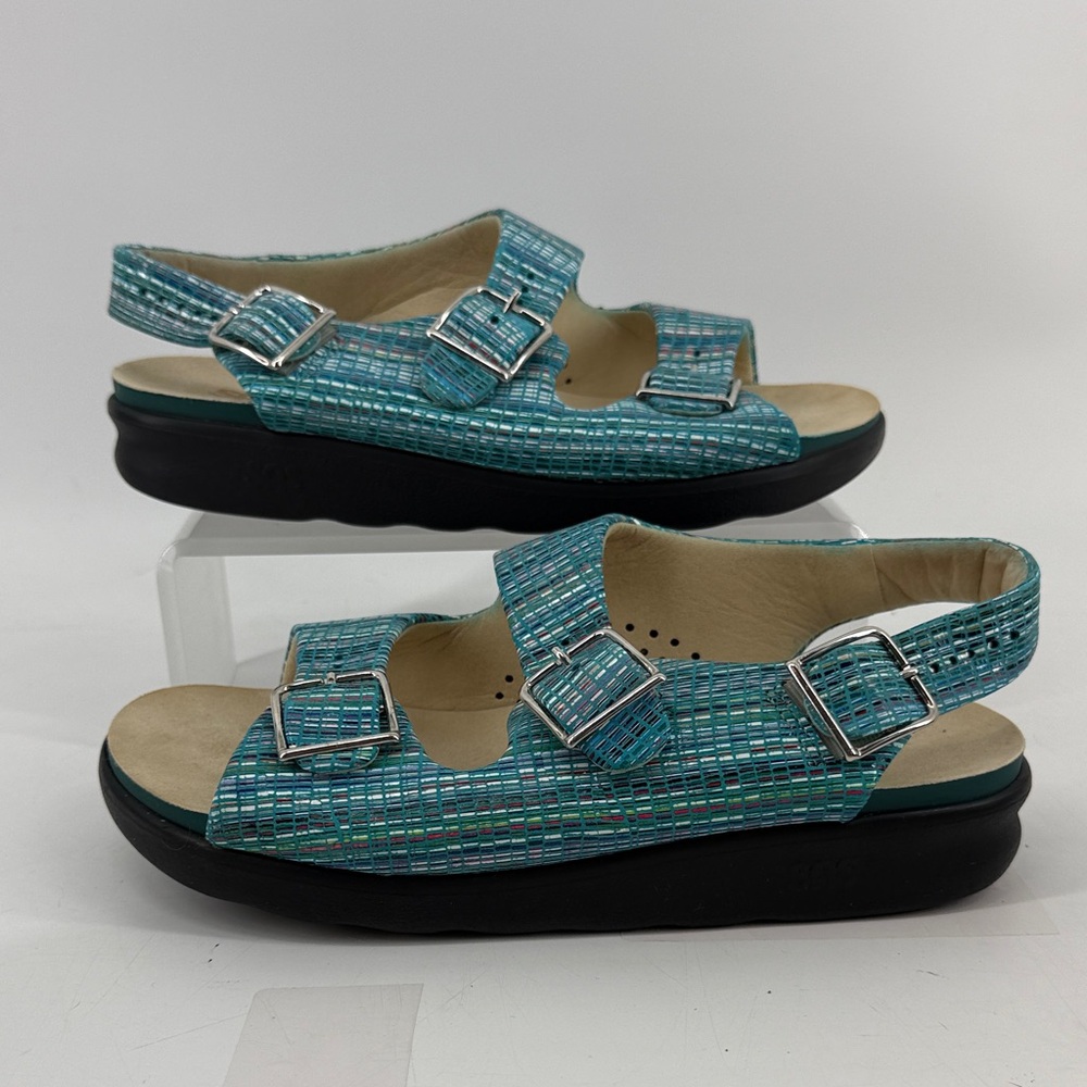 SAS Tripad comfort Stylish Blue Sandals with Adjustable Straps